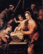 Lavinia Fontana Holy Family with Saints oil painting picture wholesale